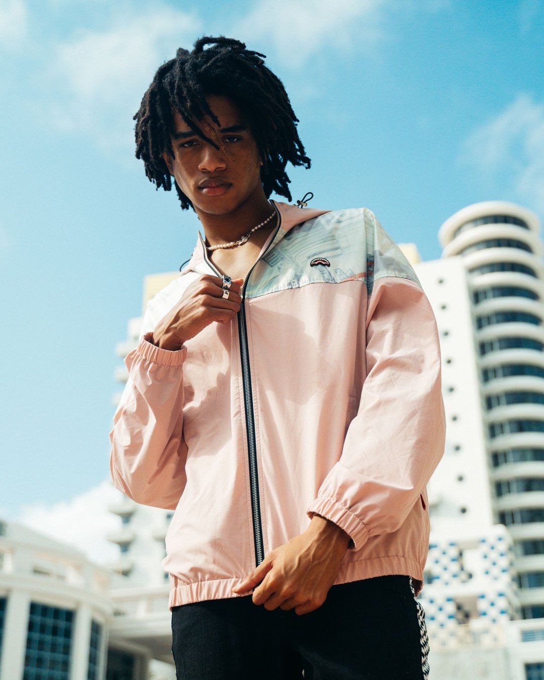 MONEY STACKS WINDBREAKER (PINK) - HIGH QUALITY AND INEXPENSIVE - MONEY STACKS WINDBREAKER (PINK) HIGH QUALITY AND INEXPENSIVE-01-10