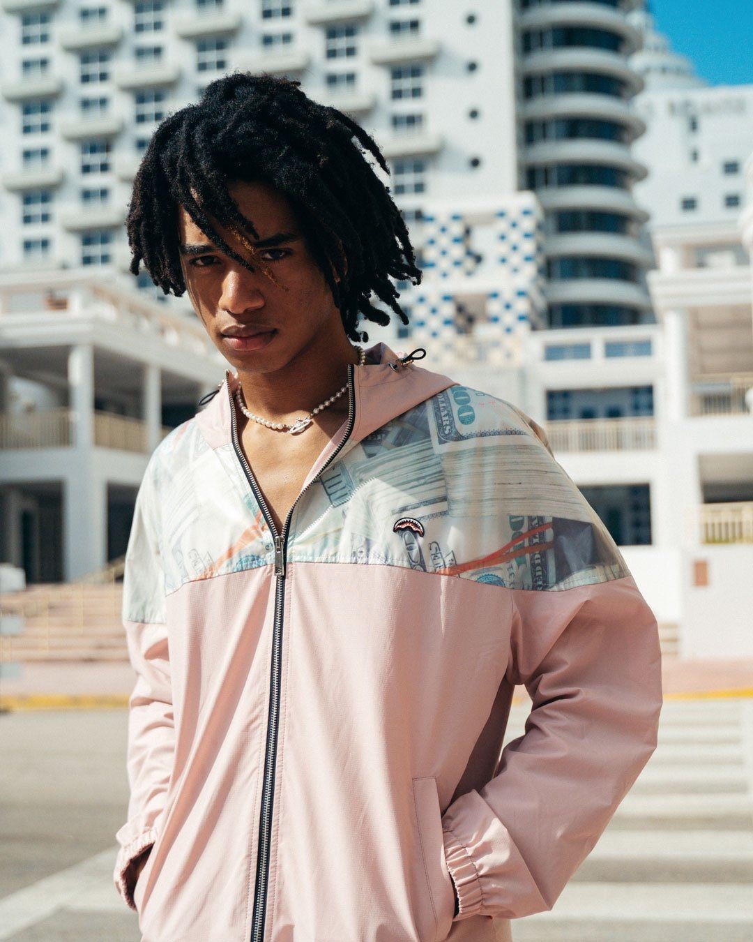 MONEY STACKS WINDBREAKER (PINK) - HIGH QUALITY AND INEXPENSIVE - MONEY STACKS WINDBREAKER (PINK) HIGH QUALITY AND INEXPENSIVE-01-8