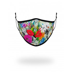 ADULT FLORAL MONEY FORM FITTING FACE MASK - HIGH QUALITY AND INEXPENSIVE