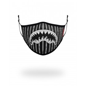 ADULT REVERSE SHARKS IN PARIS (BLACK) FORM FITTING FACE MASK - HIGH QUALITY AND INEXPENSIVE