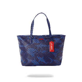 SHARK CHECK (BLUE) TOTE - HIGH QUALITY AND INEXPENSIVE