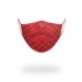 SHARKS IN PARIS (RED) FORM-FITTING MASK - HIGH QUALITY AND INEXPENSIVE